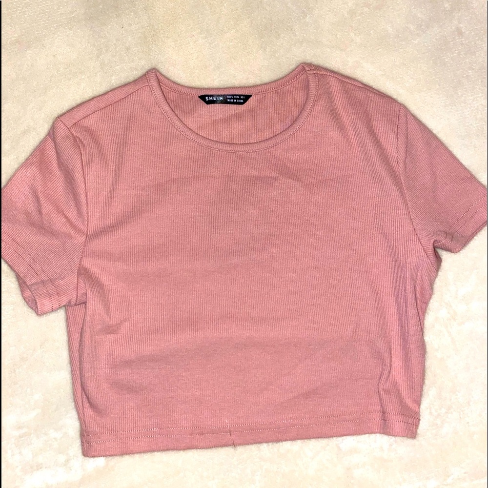 Ribbed Short Sleeve Crop Too